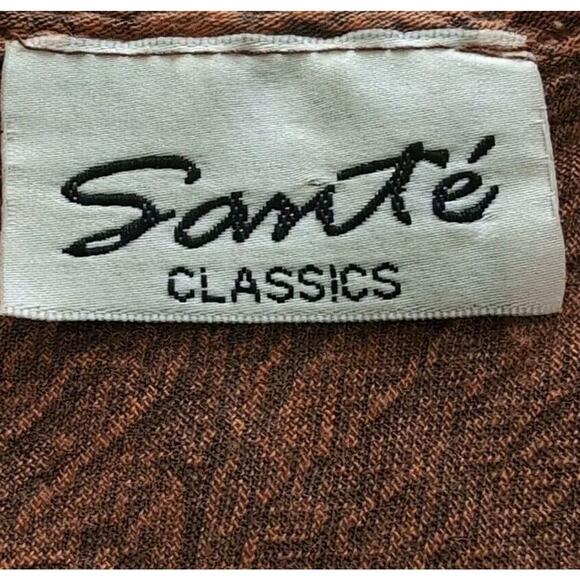 Sante Classics Dress Women's OS One Size Brown Tie Dye Embroidered Festival Boho - Picture 8 of 14